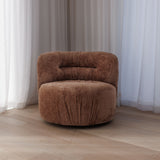 Loui Swivel Arm Chair - Cognac
