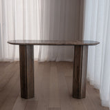 Luna Marble Wood Console