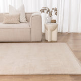 Carmine Hand-Knotted Wool Rug - Medium Beige