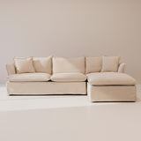 Maine 3 Seater with Chaise - Salt