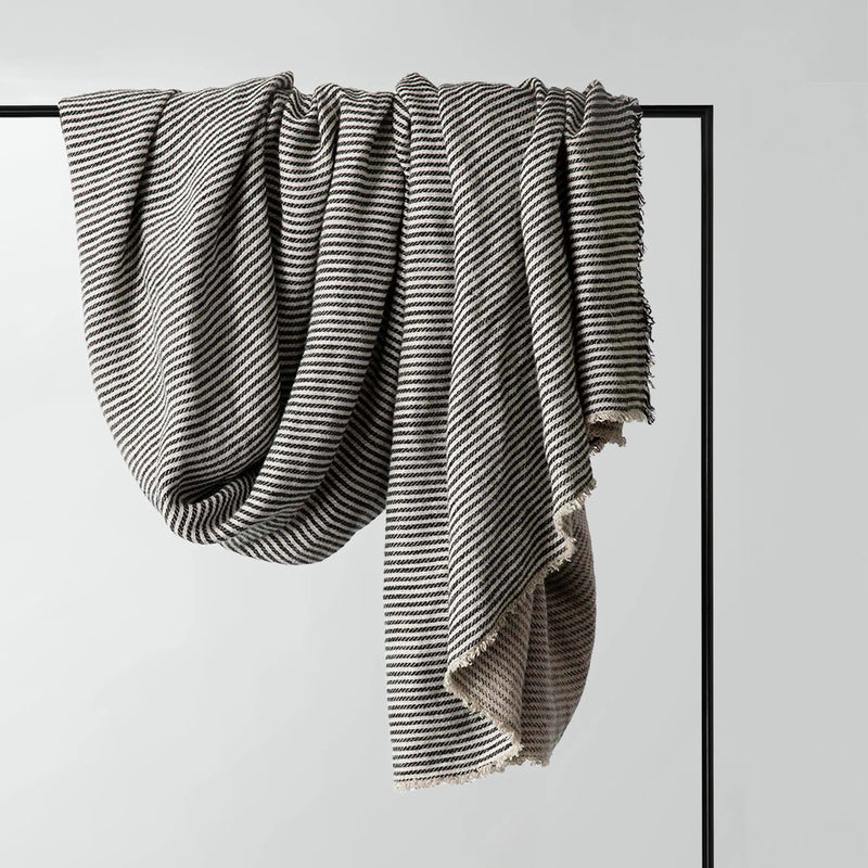 Mira Linen Throw - Ellis Stripe