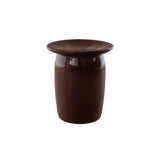 Mirella Ceramic Side Table - Cinnamon
