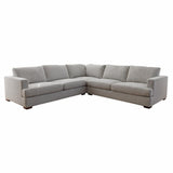 Monaco Corner Lounge - 5 Extra Wide Seats - Apollo Marshmallow