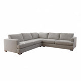 Monaco Corner Lounge - 5 Extra Wide Seats - Apollo Marshmallow