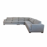 Monaco Corner Lounge - (additional armless seat) - 6 Extra Wide Seats - Apollo Marshmallow