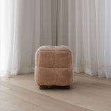 Monroe Square Ottoman - Almond