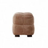 Monroe Square Ottoman - Almond