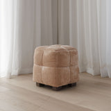 Monroe Square Ottoman - Almond