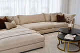 Reeves 6 Seater with Ottoman - Exclusive Cobblestone