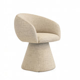 Noemi Swivel Dining Chair - Oat