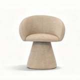 Noemi Swivel Dining Chair - Oat