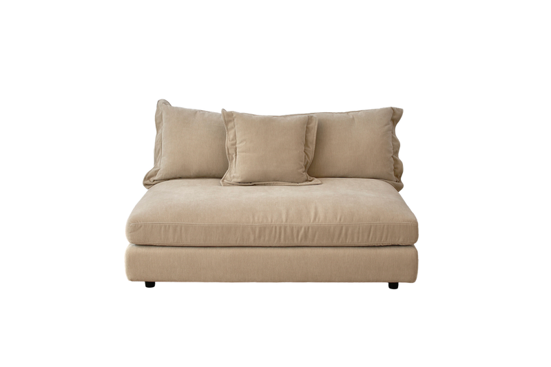 Reeves Single Seat Armless - Exclusive Cobblestone