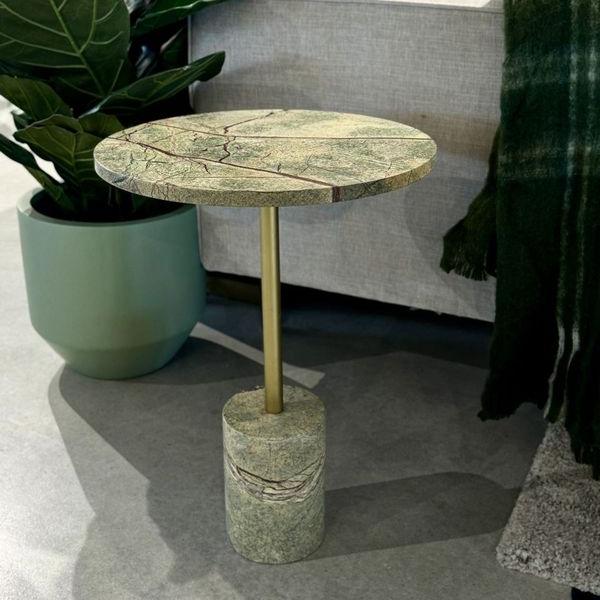 Chiara Marble Side Table - Green