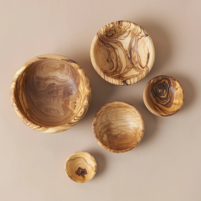 Olive Wood Nesting Bowls (Set 5)