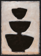 Ombra Contours I Canvas - Black Frame