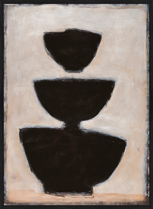 Ombra Contours I Canvas - Black Frame