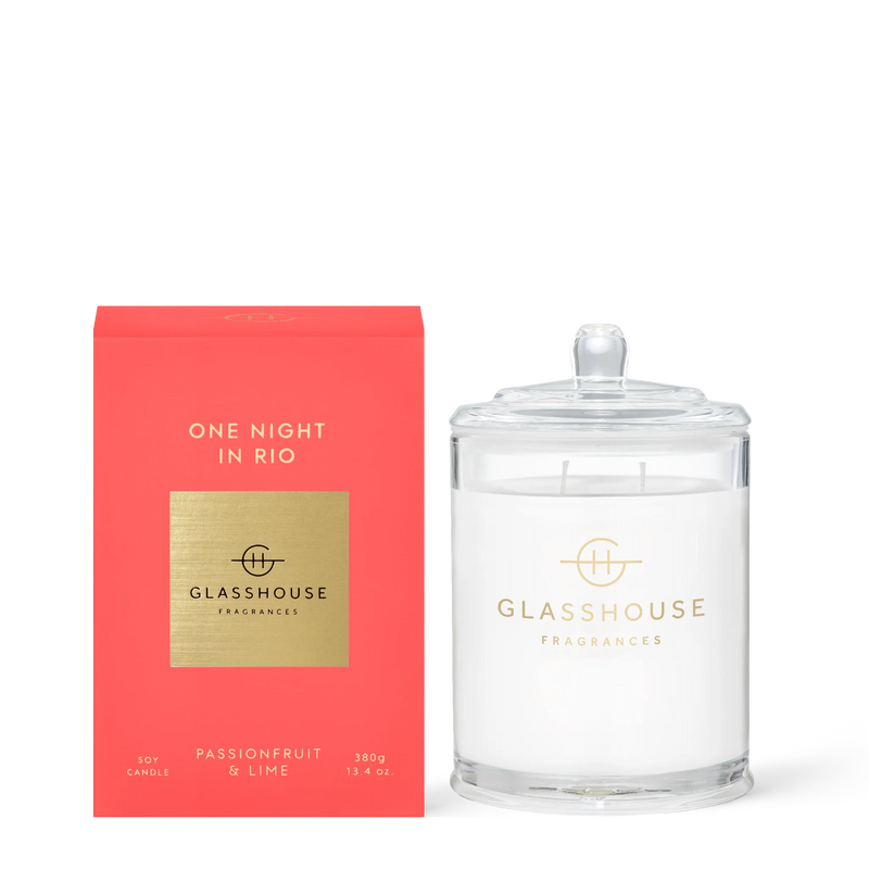 Glasshouse One Night in Rio 350g Candle - Passionfruit & Lime