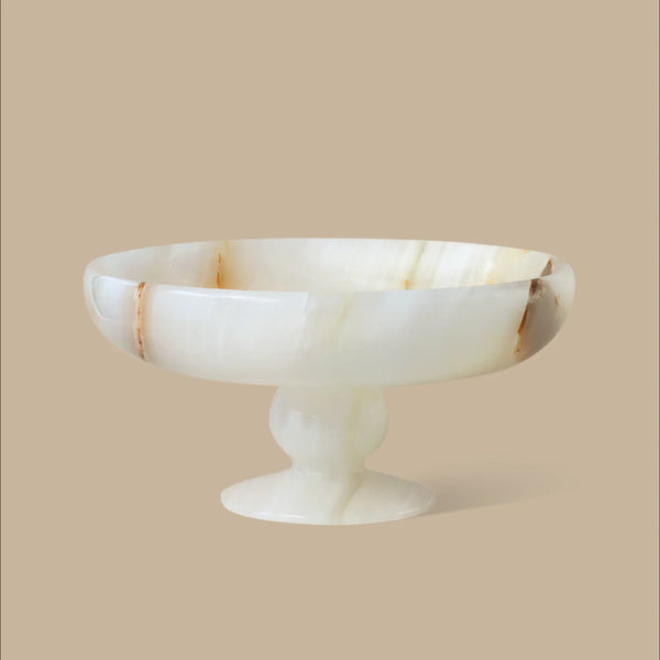 Orb White Onyx Tray