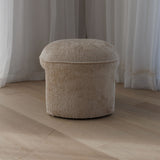 Otto Round Ottoman - Oat