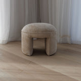 Otto Round Ottoman - Oat
