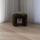 Otto Round Ottoman - Olive