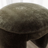 Otto Round Ottoman - Olive