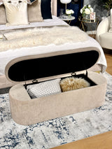 Edie Storage Bench - Champagne