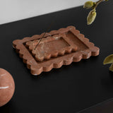 Palazzo Scalloped Tray - Rosso Alicante