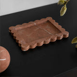 Palazzo Scalloped Tray - Rosso Alicante