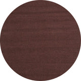 Plush New Zealand Round Wool Rug - Maroon