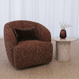 Portia Swivel Chair - Umber