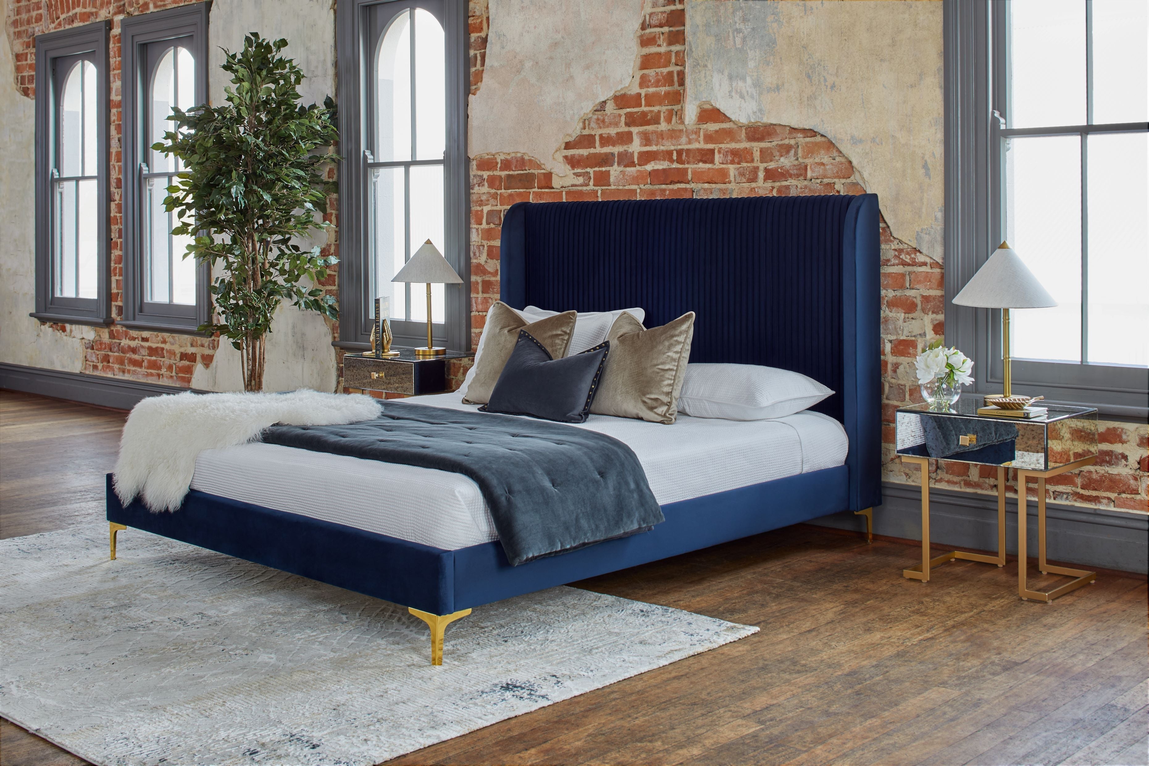 Buy Grand Prague Bed Cobalt in Perth, Osborne Park, Joondalup The
