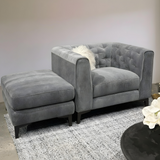 Presley Ottoman - Storm