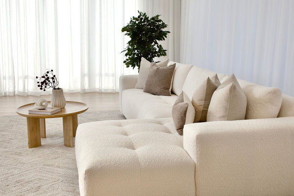Lyla 3 Seater with Chaise - Cloud Optical