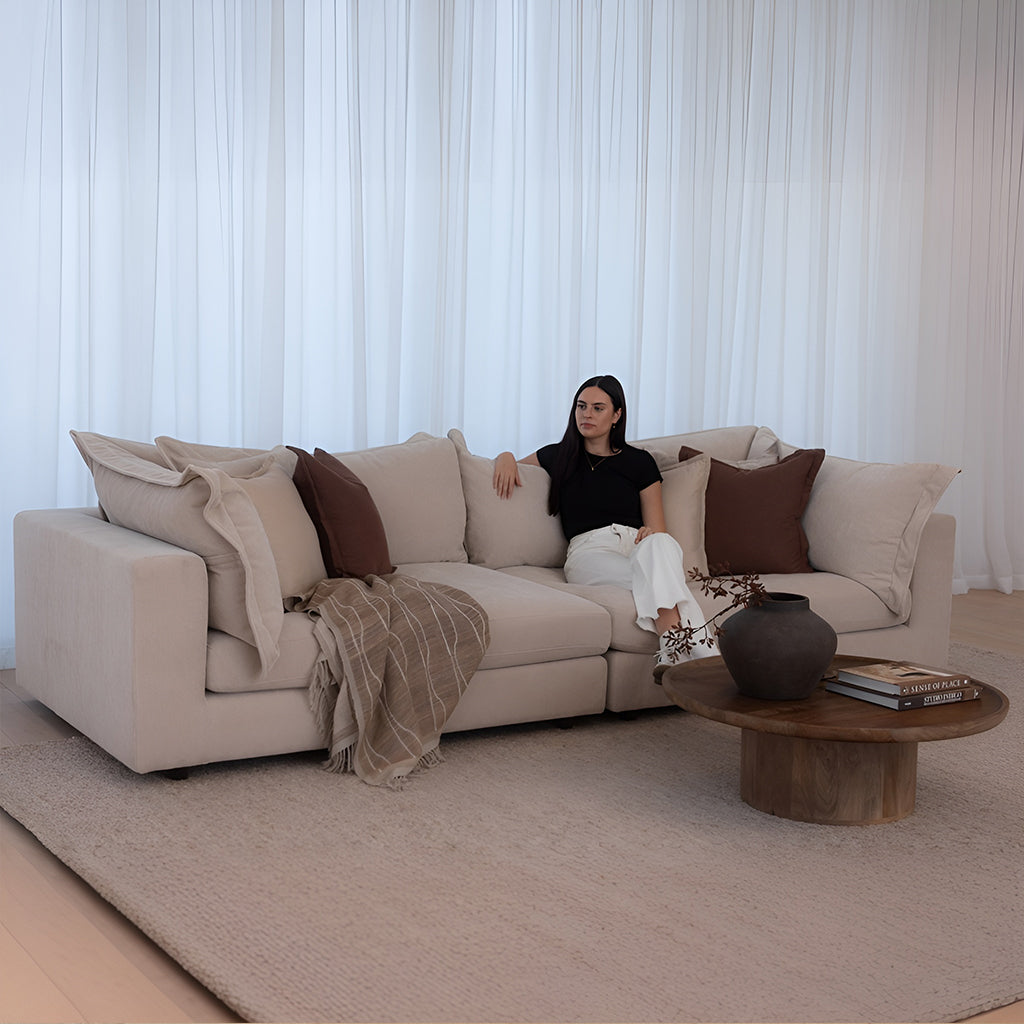 Reeves 4 Seater - Exclusive Cobblestone – The Furniture Gallery