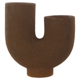 Robus Small Stoneware Vase - Brown