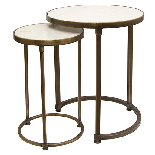 Round Nesting Tables - Set of 2