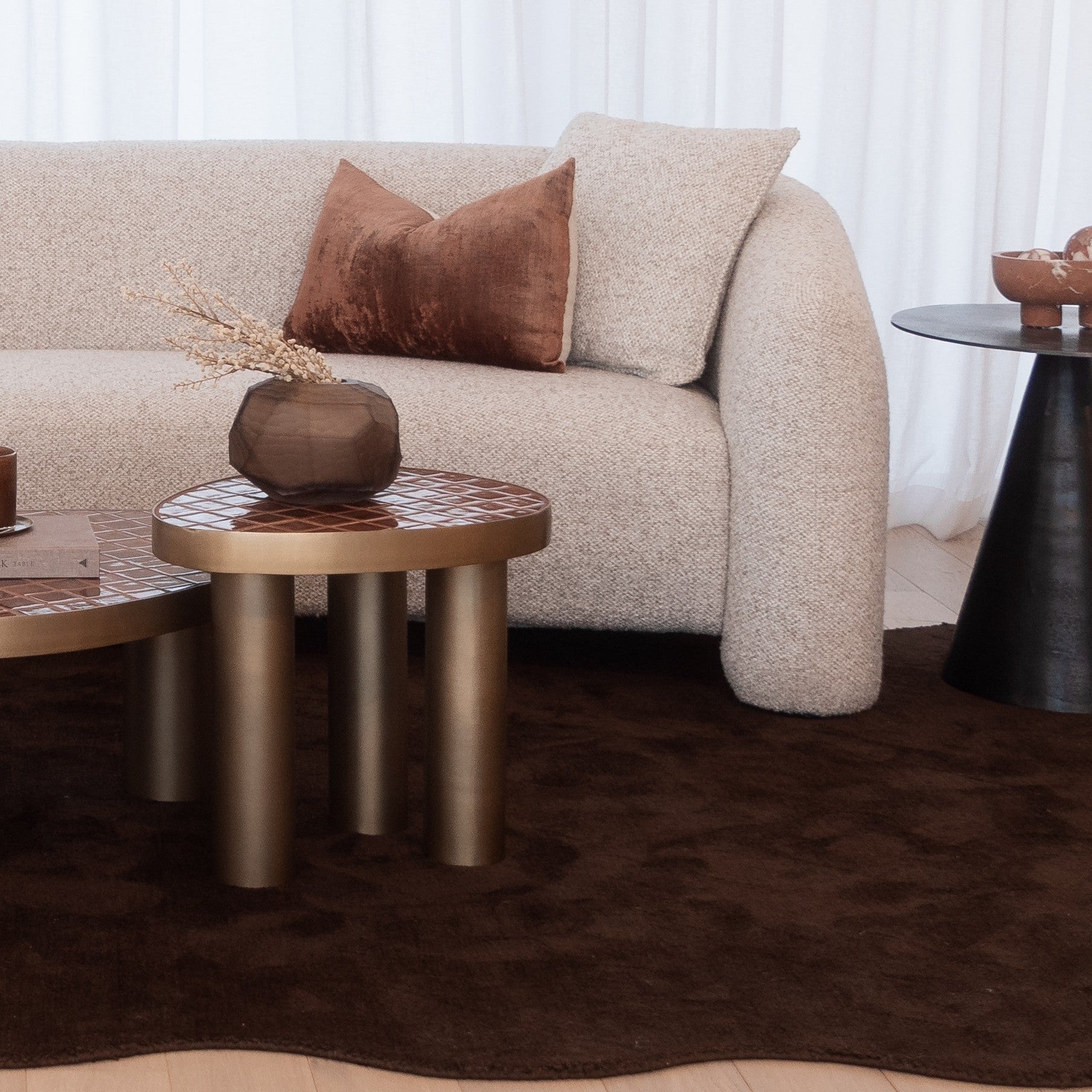Roux Tile Metal Side Table – The Furniture Gallery