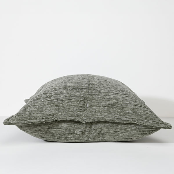 Ruffled Sage Fabric Cushion