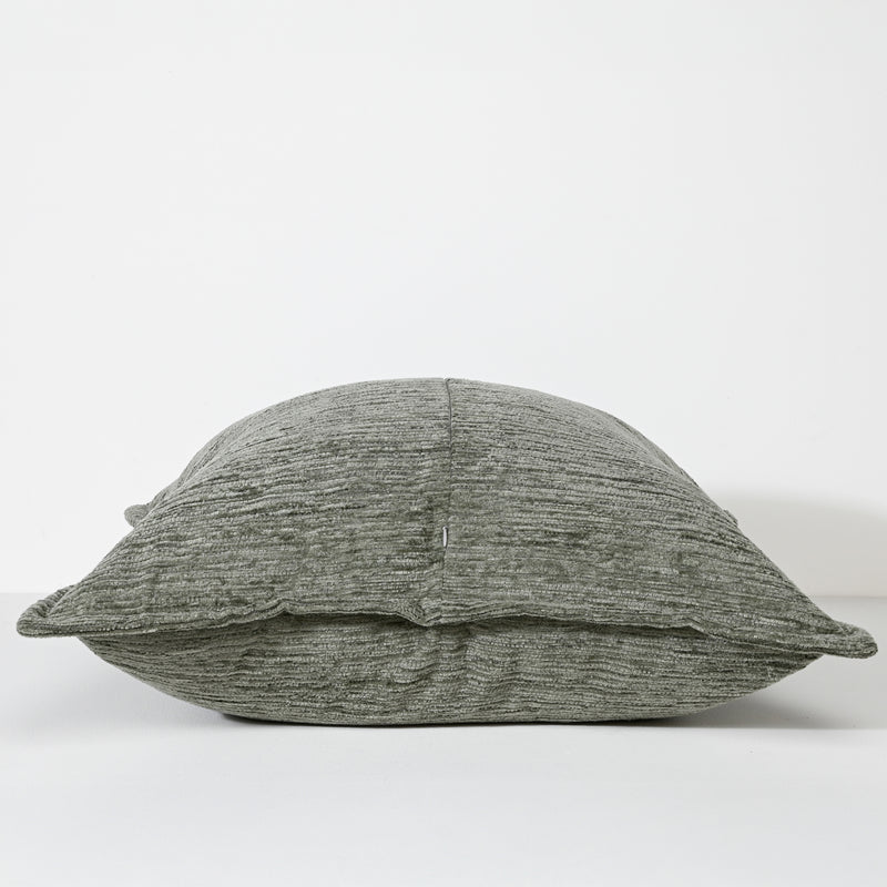 Ruffled Sage Fabric Cushion