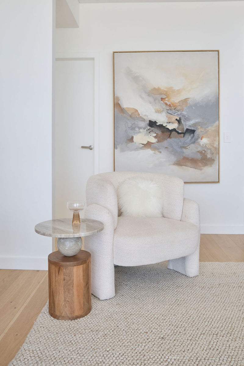 Drift Hand Painted Wall Art - Brown