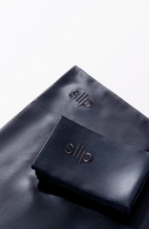 Slip Silk Pillowcase - Black