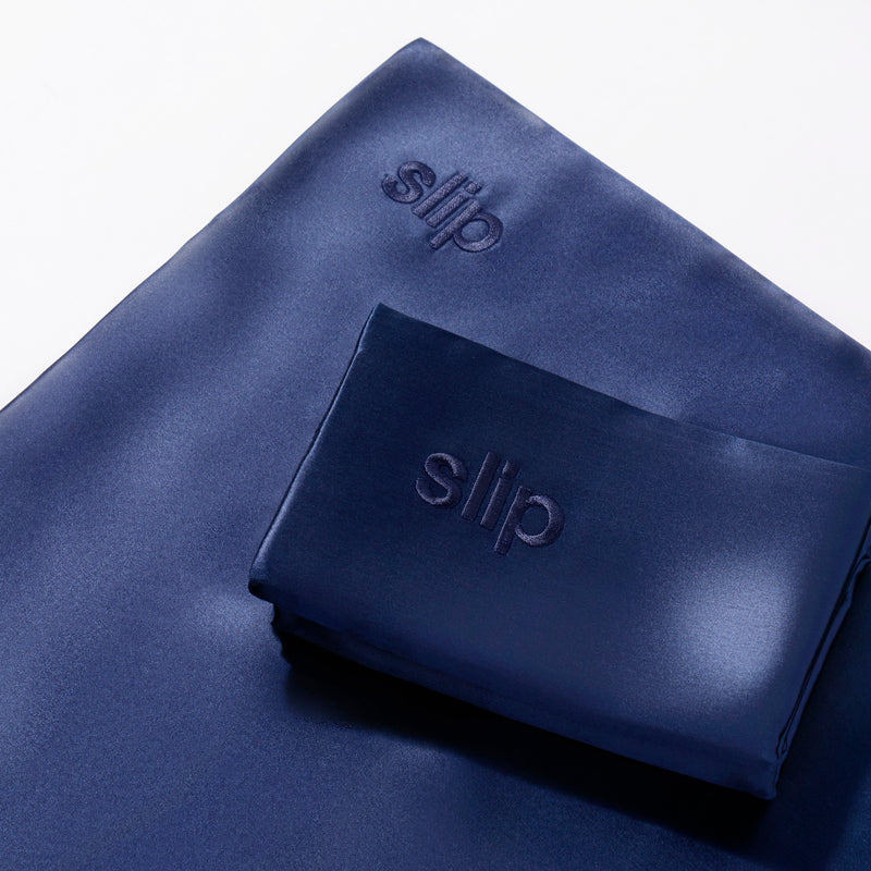 Buy Navy Slip Silk Pillowcase in Perth, Osborne Park Joondalup