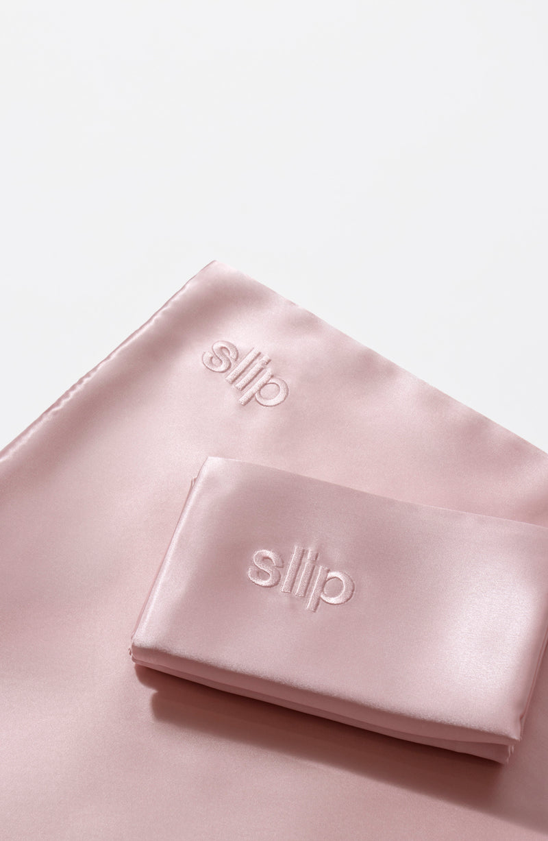 Slip Silk Pillowcase - Pink