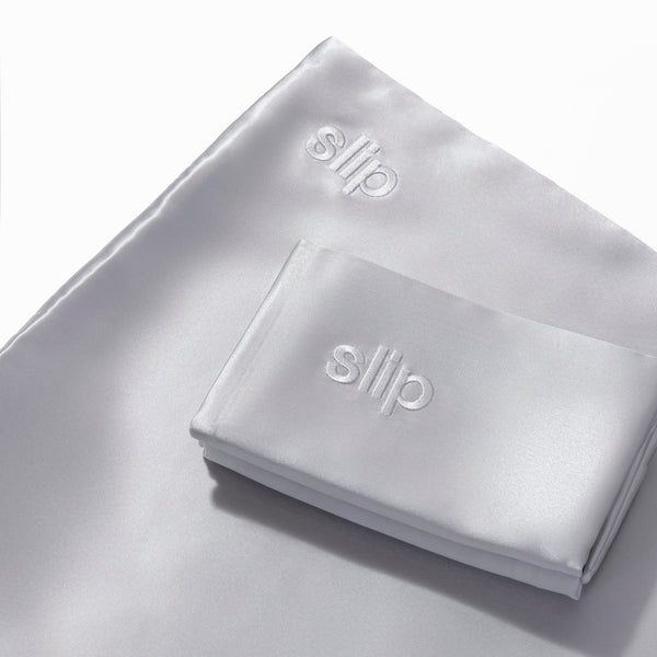 Slip Silk Pillowcase - Silver