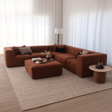 Saatchi 5 Piece Corner Modular - Preston Cinnamon