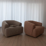 Sade Swivel Arm Chair - Capri Cinnamon