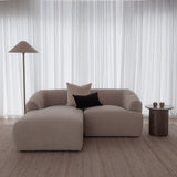 Sade 2 Seater with Chaise - Preston Cobblestone
