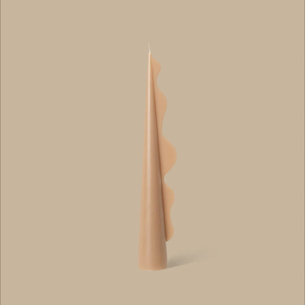Seaweed Pillar Candle - Toffee