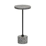 Selwyn Inlay Side Table - Black & Ivory